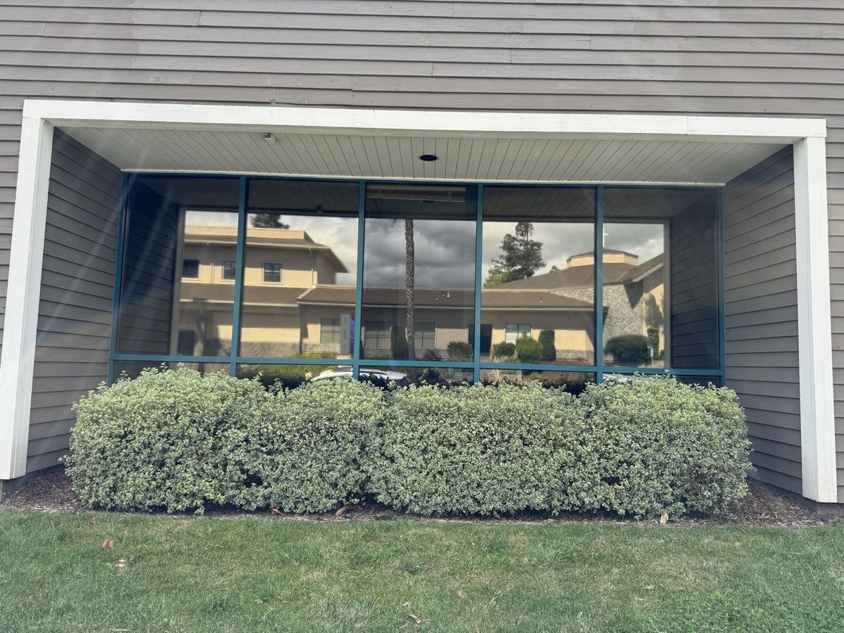 Commercial storefront in Milpitas with installed reflective window film